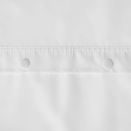 Protect360° PEVA Shower Curtain Liner with Snaps, Antimicrobial, 70x53, White